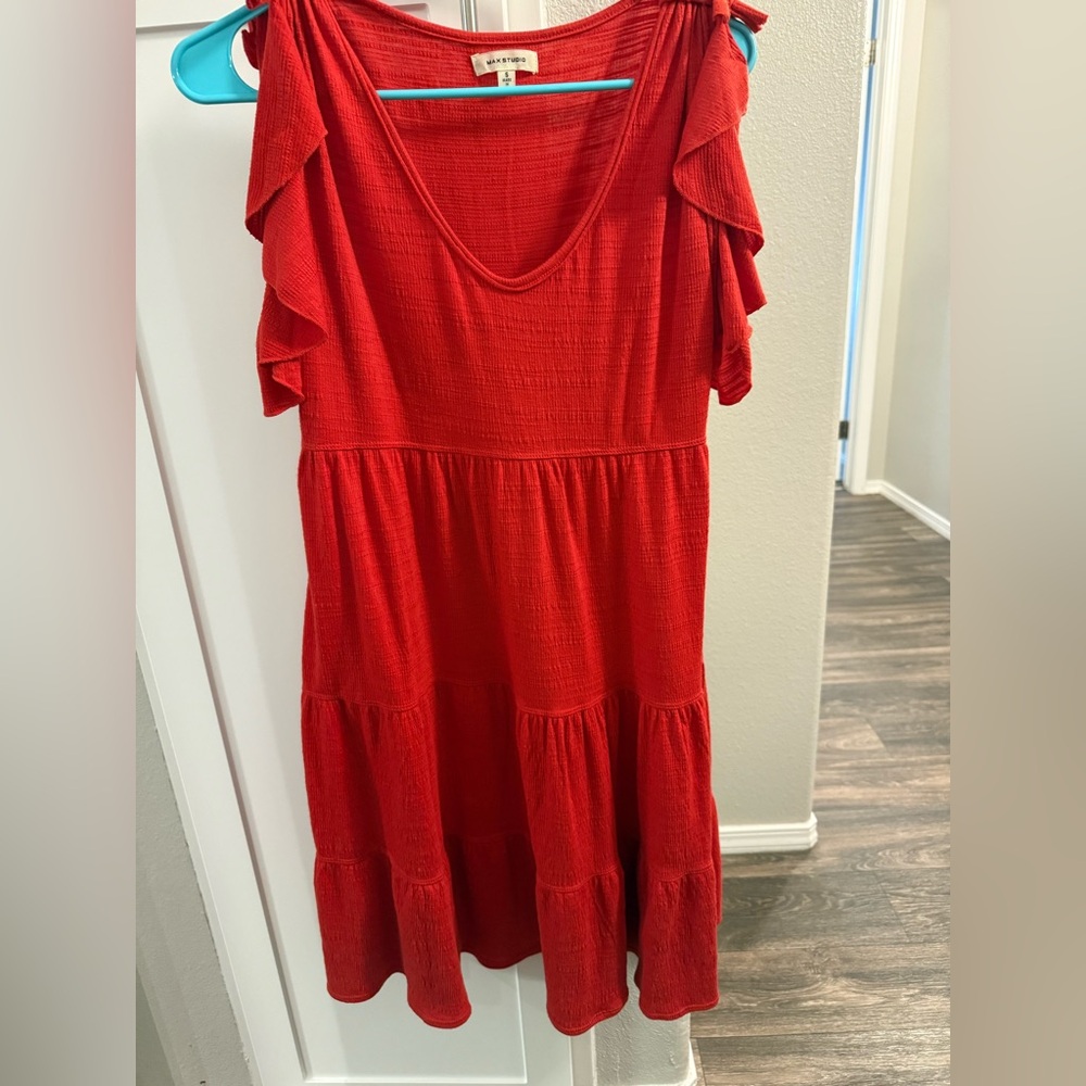 Max Studio Scarlet Textured Dress